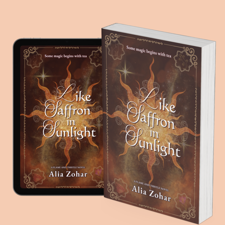 mockups of Like Saffron in Sunlight